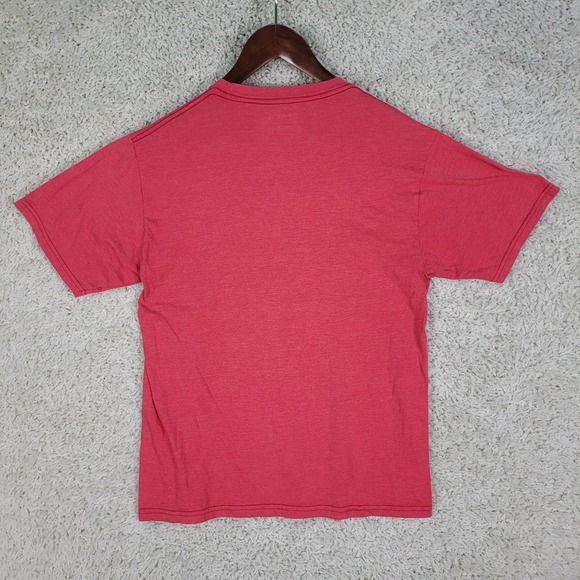 Cinch T-Shirt Men's Size Medium Red White Classic Heavy Duty Denim Big Logo S/S - Picture 4 of 8